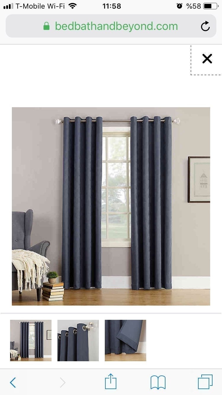 Simon 84''Room Darkening Window Curtain