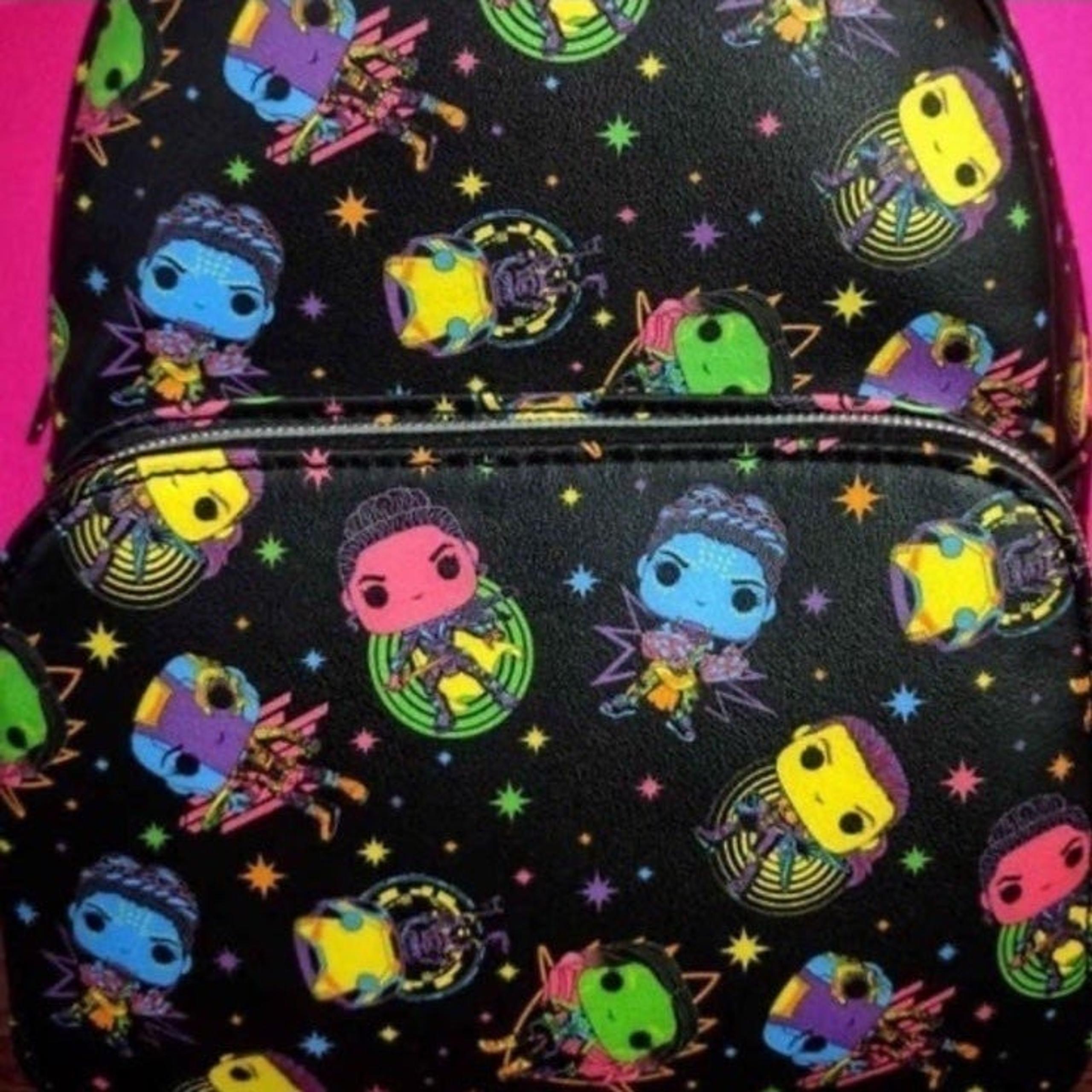 Funko Pop! Marvel Women Black Light Mini Backpack - NWT