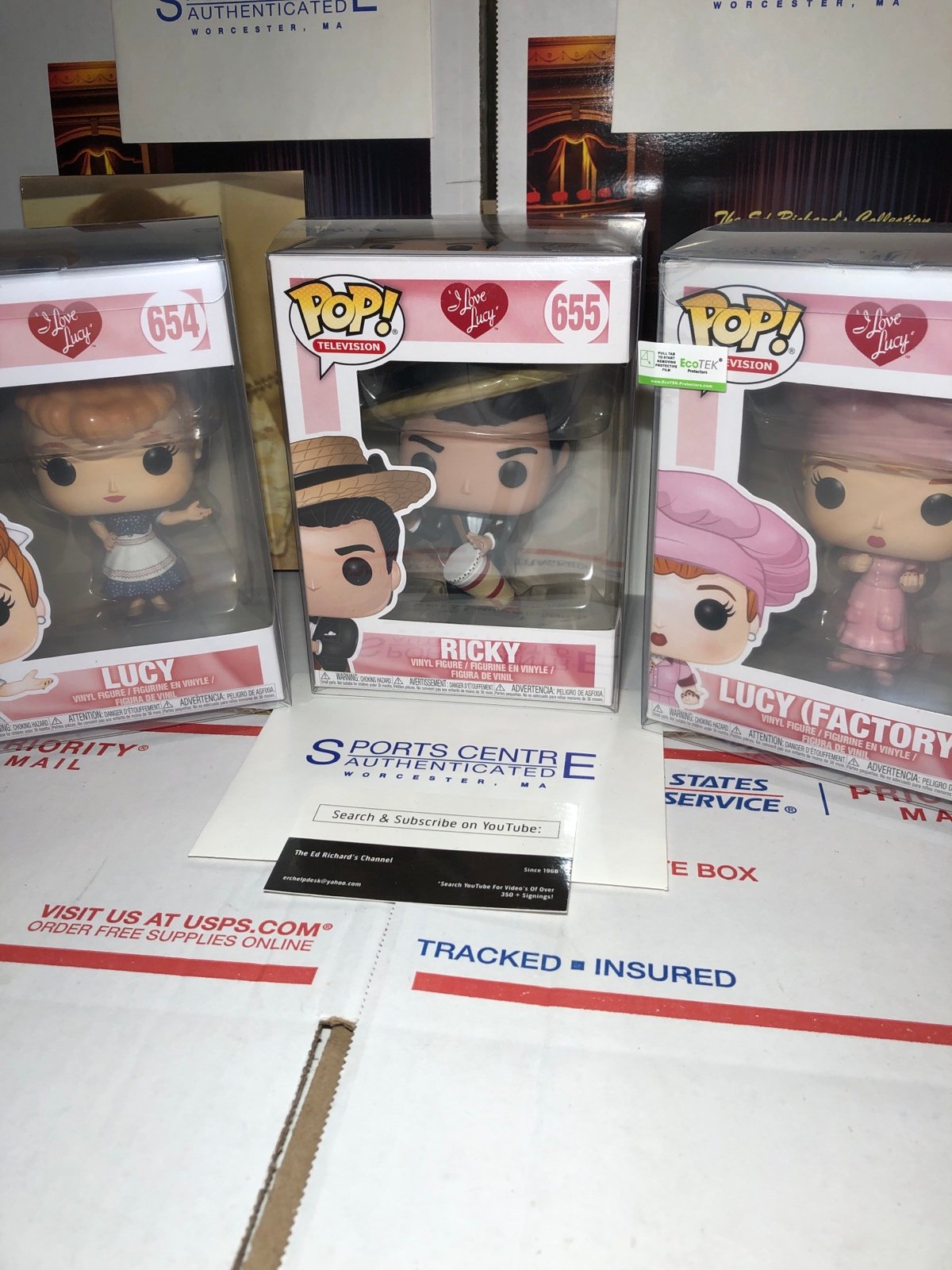 Funko Pop Television LUCY 654 Inspected GEM MINT w/Protector! Set of 3 (B6)