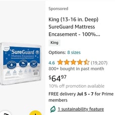 King mattress protector