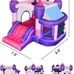 Princess Inflatable Bounce House w Slide For Kids Outdoor With Air Blower QB314
