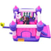Princess Inflatable Bounce House w Slide For Kids Outdoor With Air Blower QB314