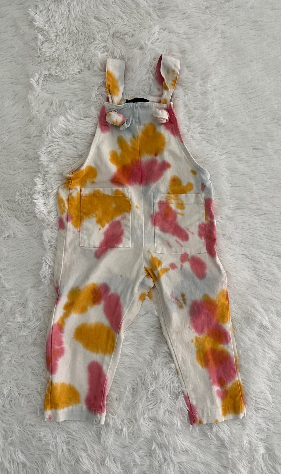Tiny Whales Cosmic Toddler Overalls Pants Sz 2