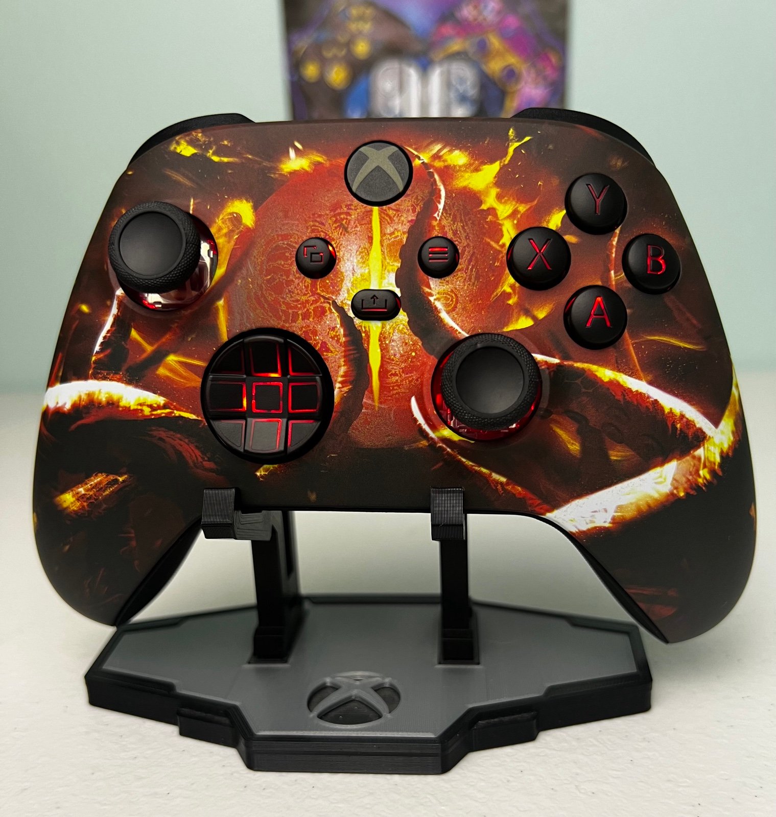 Burning Hellfire - RGB LED - Custom Wireless Controller for Xbox Or PC