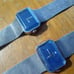 (2) Timex England Ladies; Winding Blue Dial Mesh watches