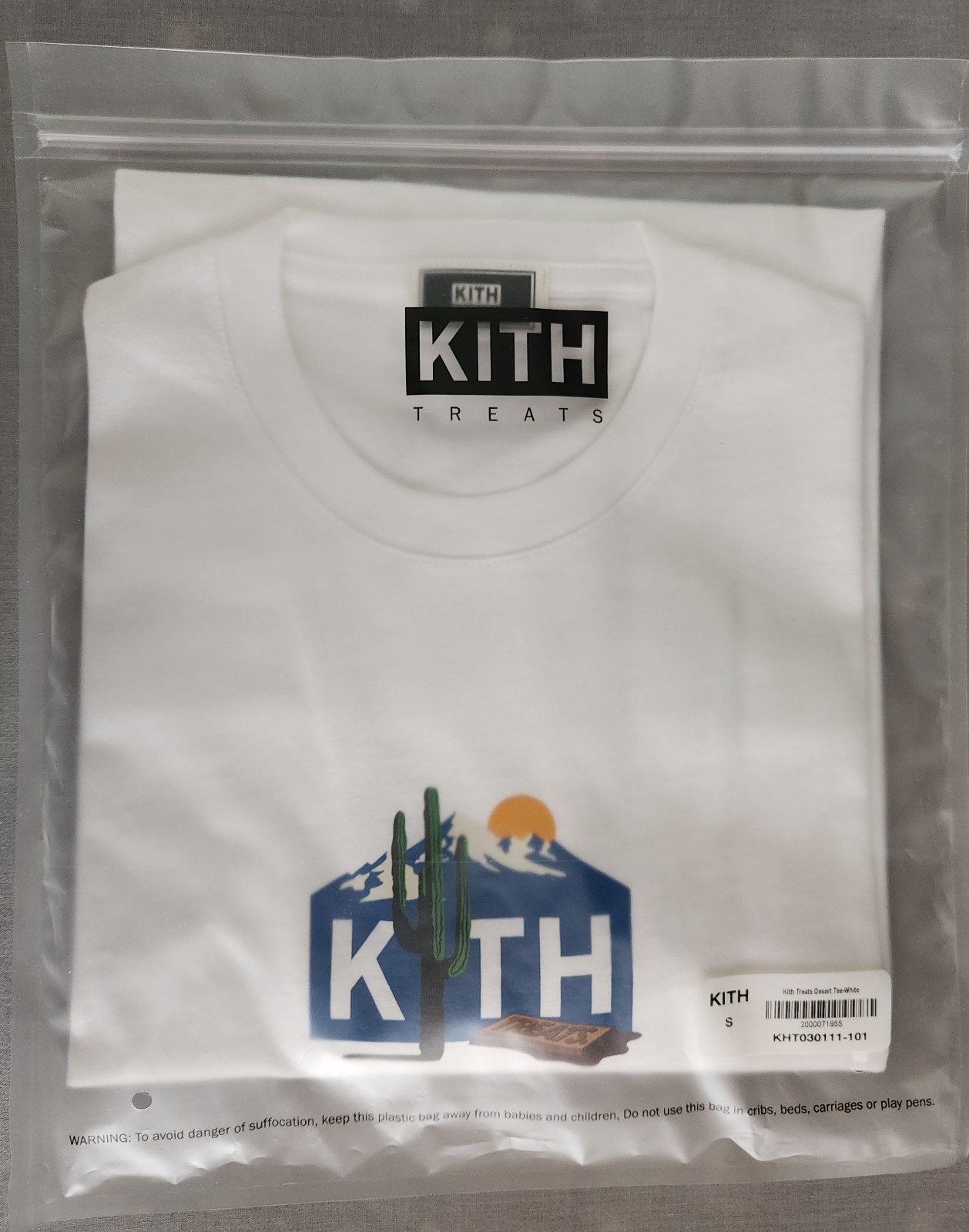 Kith Treats Desert Tee - White Cotton T-Shirt Men’s Size Small