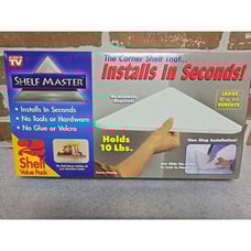 Shelf Master 2 Shelf Value Pack Instant Corner Shelves New Open Box