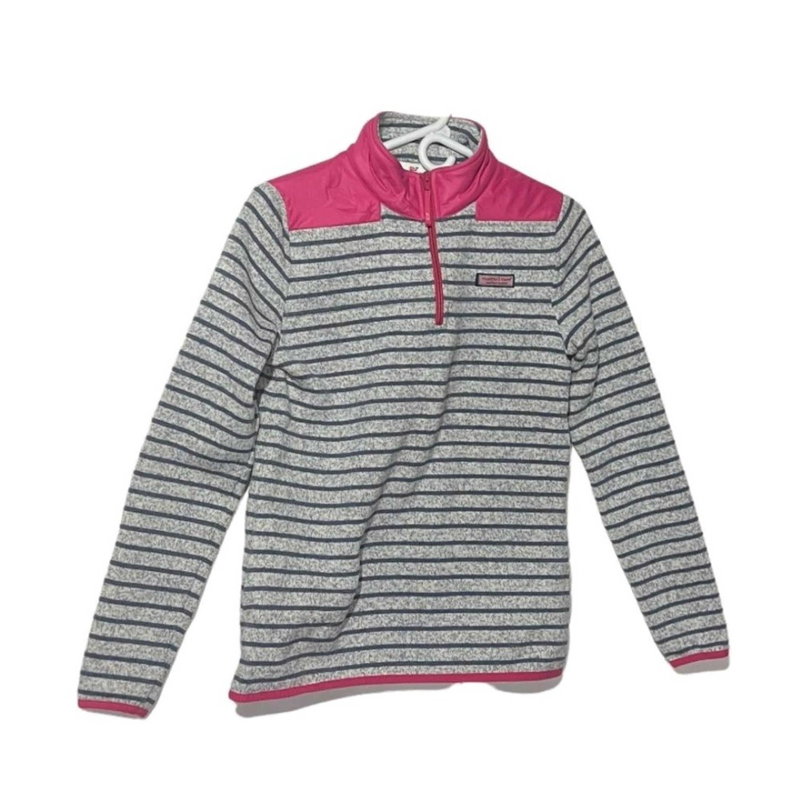 Vineyard Vines Pullover Sweatshirt 1/4 zip Striped Size XXS