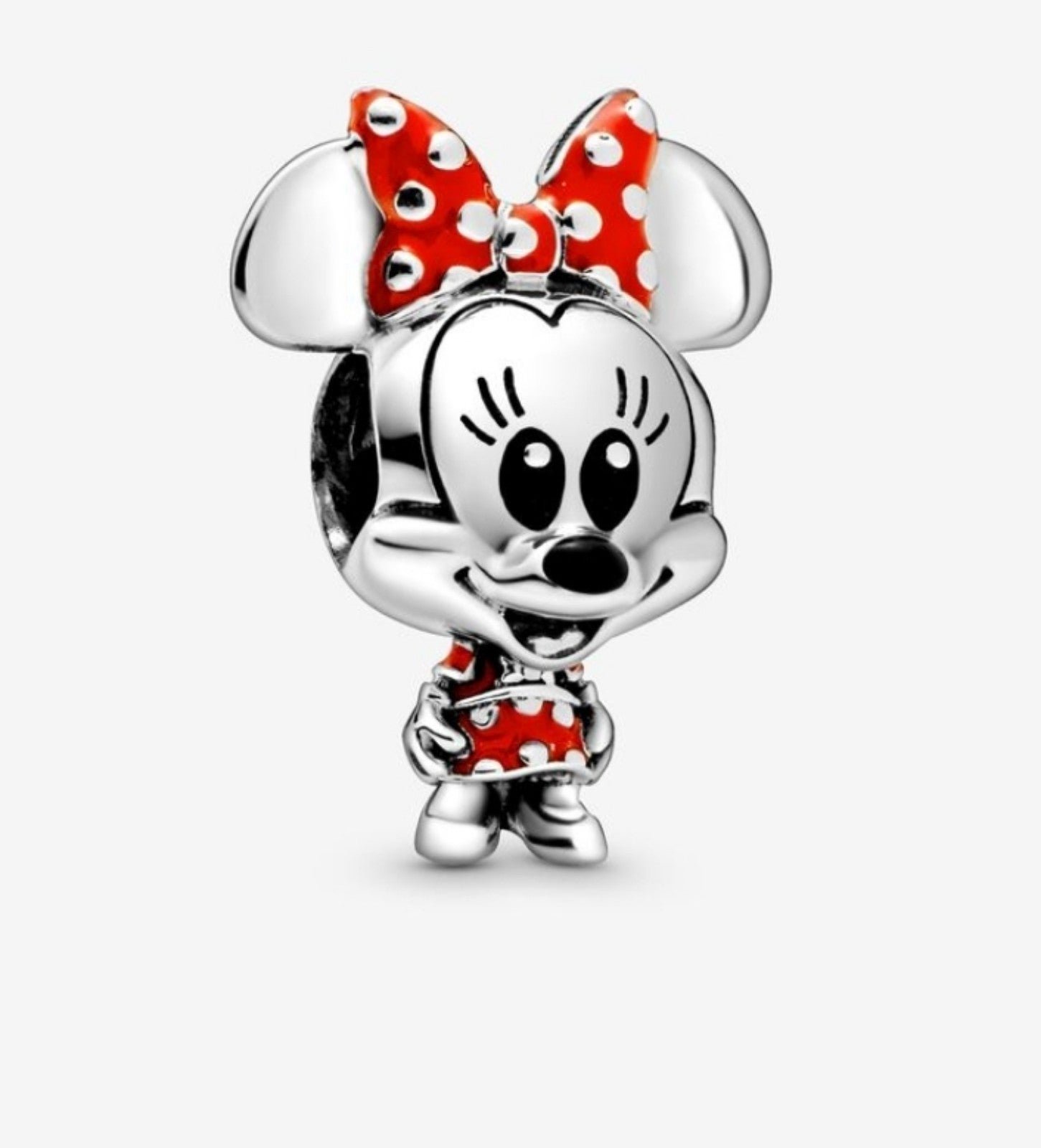 New Pandora Disney Minnie Mouse Dotted Dress & Bow charm for jewelry bracelet