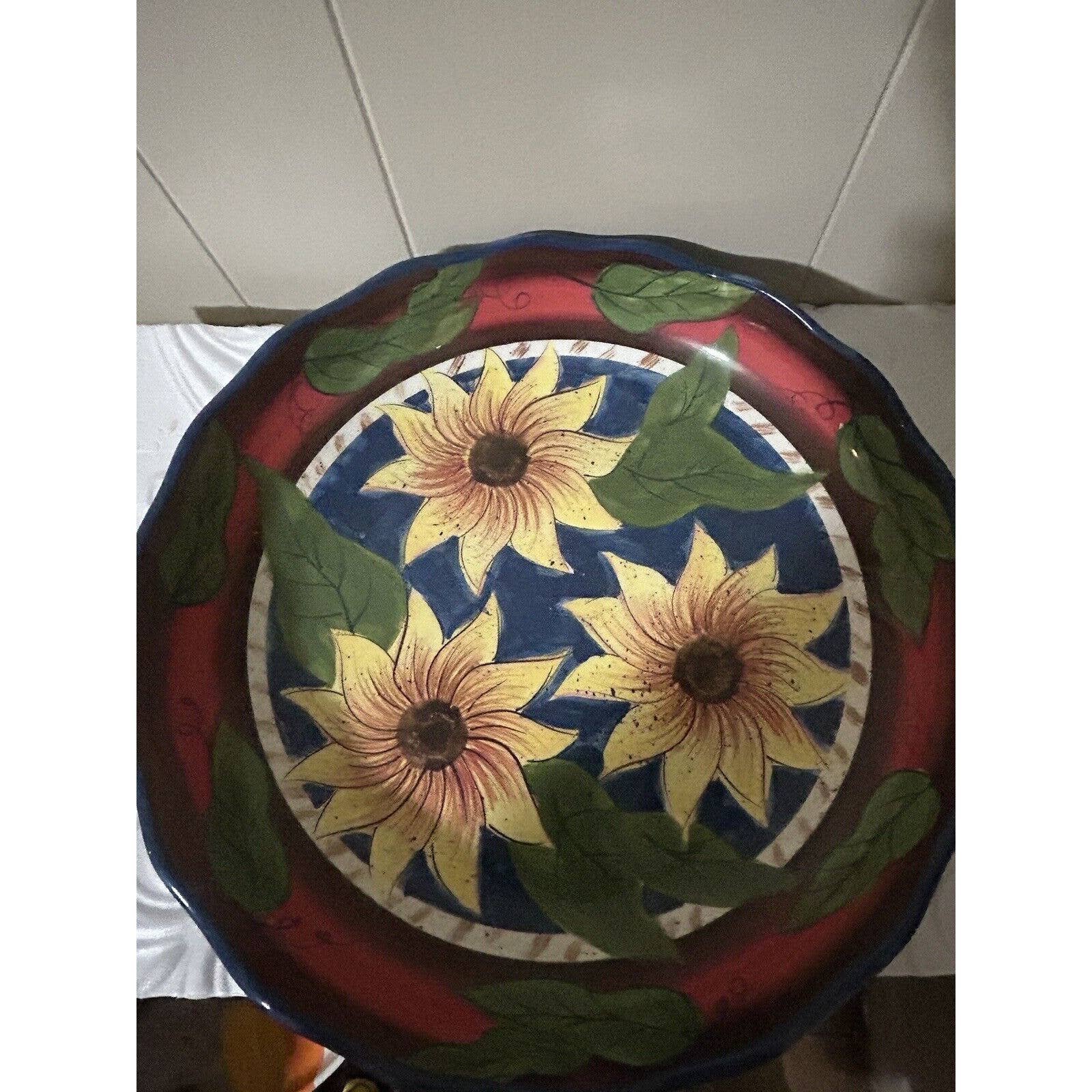 Sunflowers By Jay Import Company Salad Plate