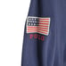 Polo Ralph Lauren Pullover Fleece Hoodie USA Box Logo Size Medium in Navy