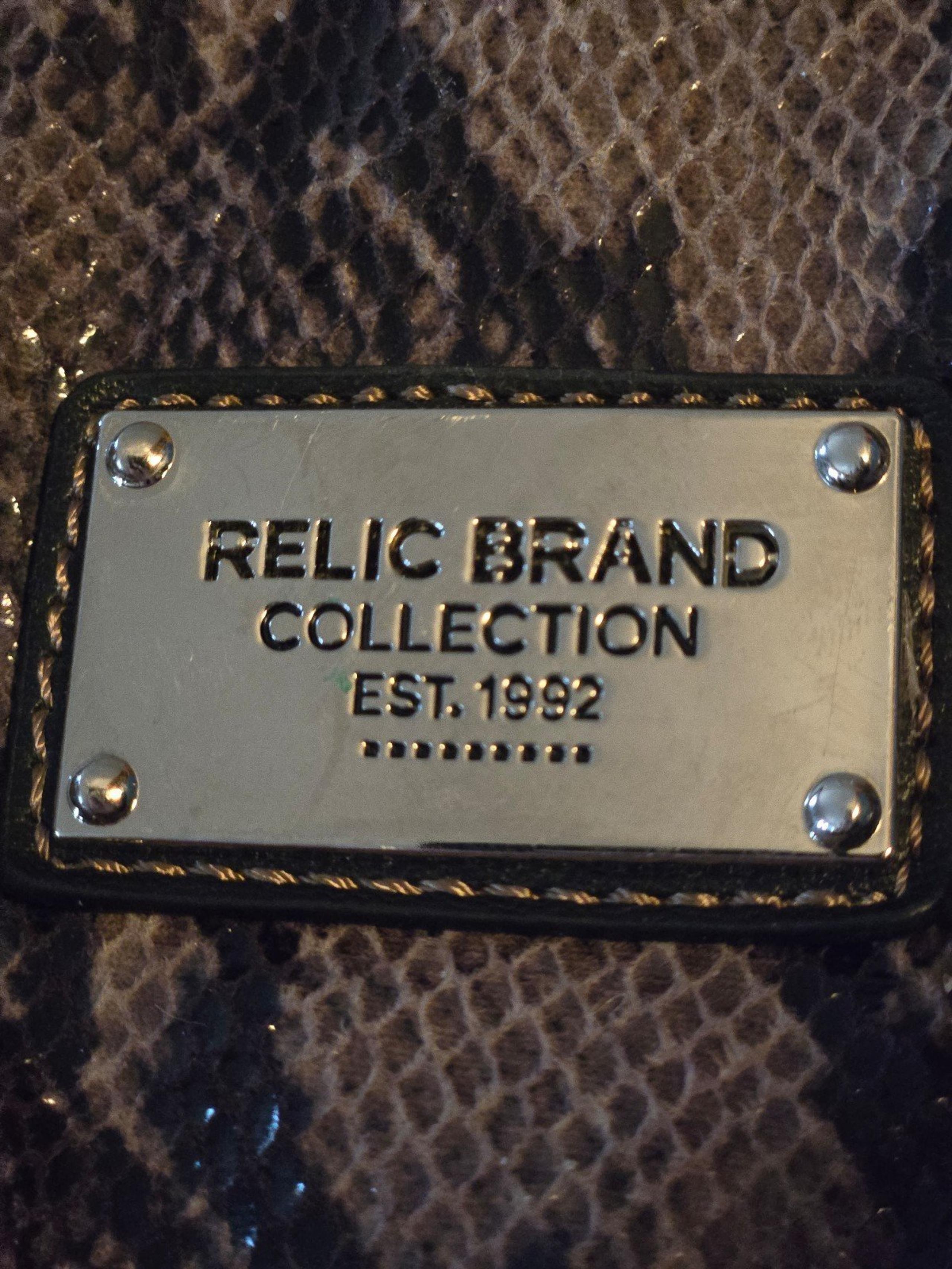 Vintage faux snakeskin 1992 Relic purse