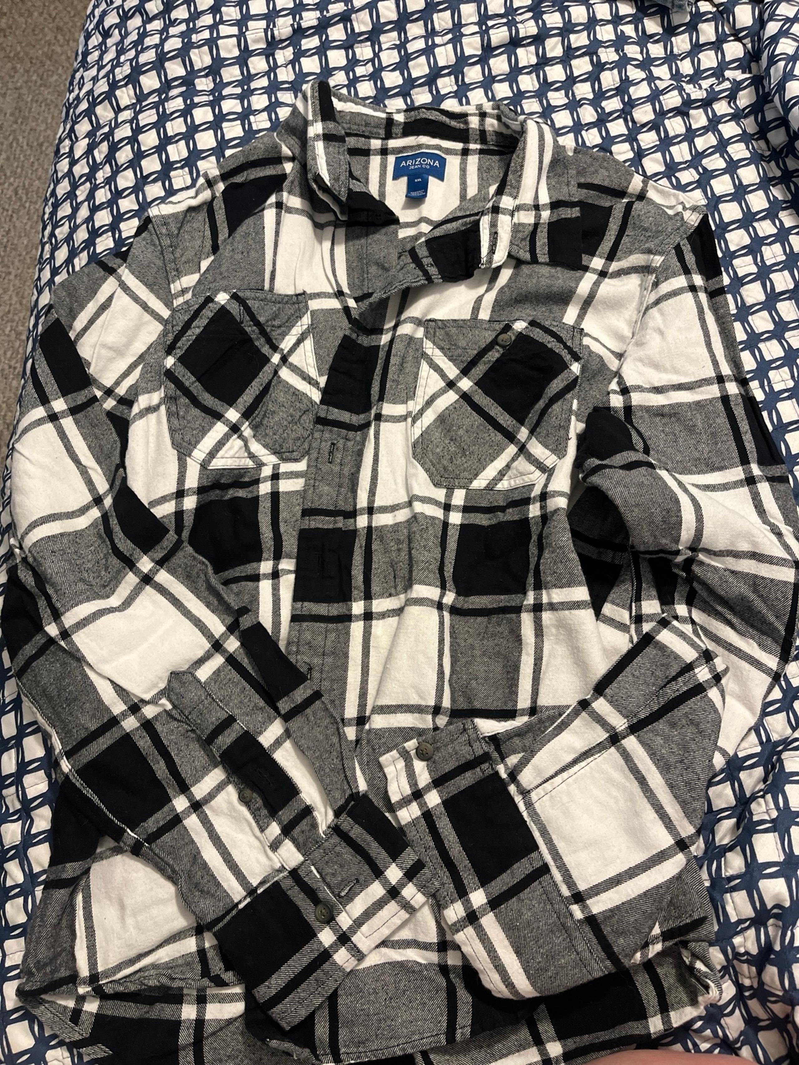 Mens buffalo plaid flannel shirt