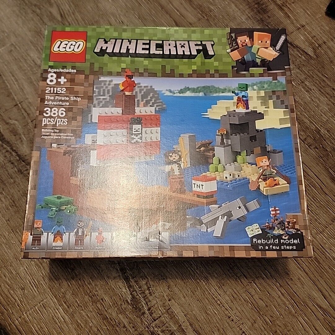 LEGO Minecraft 21152 The Pirate Ship Adventure New Sealed Box Retired