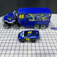 Shake N Go Car Truck Launcher Hauler Lot #48 Lowes Jimmy Johnson Nascar RARE