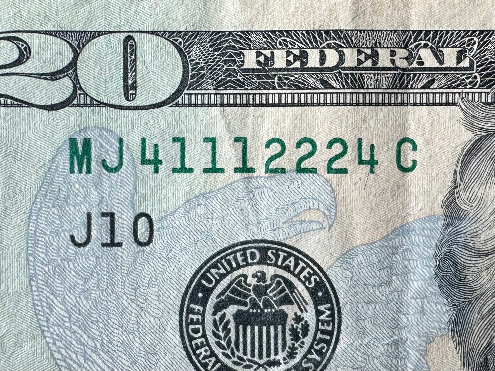 20 Trinary Fancy Serial Number Note- 41112224