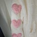 Crave Fame White Heart Sherpa Jacket