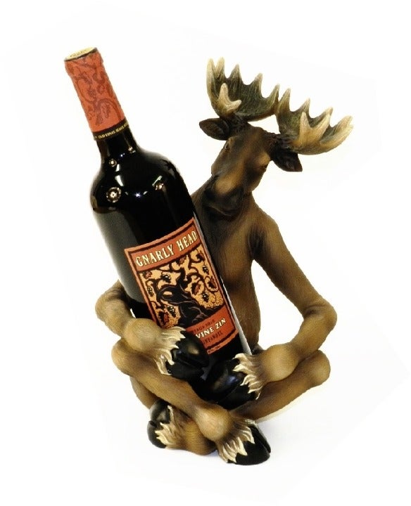 Wine Holder a Moose A one of a kind old West Gift Item
