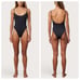 NWT Toast Swim High Cut One Piece Swimsuit in Moonless Night (Black) - Size S