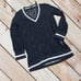 NWT Zara XS black/white see thru lace varsity sweatshirt