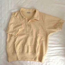 Steven Alan BOUCLE SKIPPER NECK PULLOVER