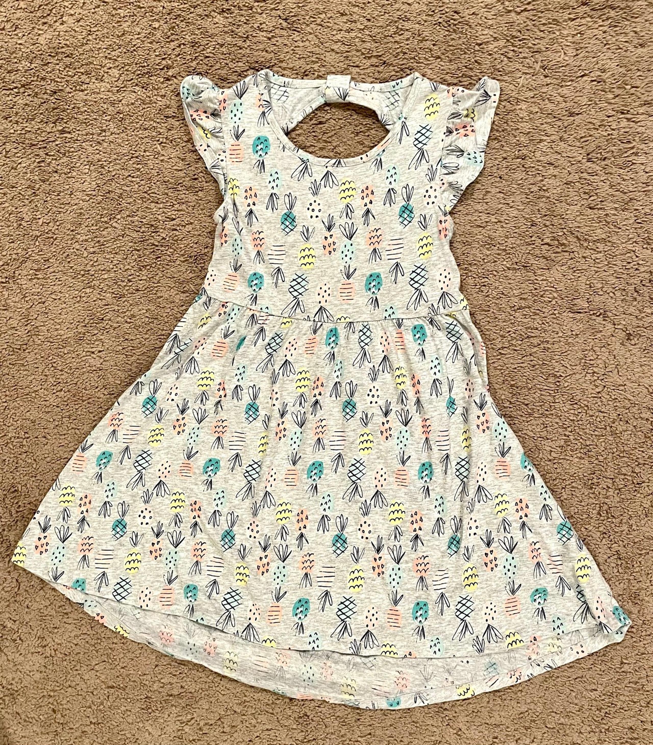 Girls pineapple dress, size 6x
