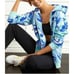 Hill House Womens The Allie Zip Up Hoodie in Ocean Kaleidoscope Size S Oversized