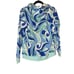 Hill House Womens The Allie Zip Up Hoodie in Ocean Kaleidoscope Size S Oversized