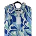 Hill House Womens The Allie Zip Up Hoodie in Ocean Kaleidoscope Size S Oversized