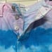 Hudson Lori High Rise Shorts Blue and Purple Tie Dye Denim Cutoffs Size 30 New