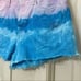 Hudson Lori High Rise Shorts Blue and Purple Tie Dye Denim Cutoffs Size 30 New