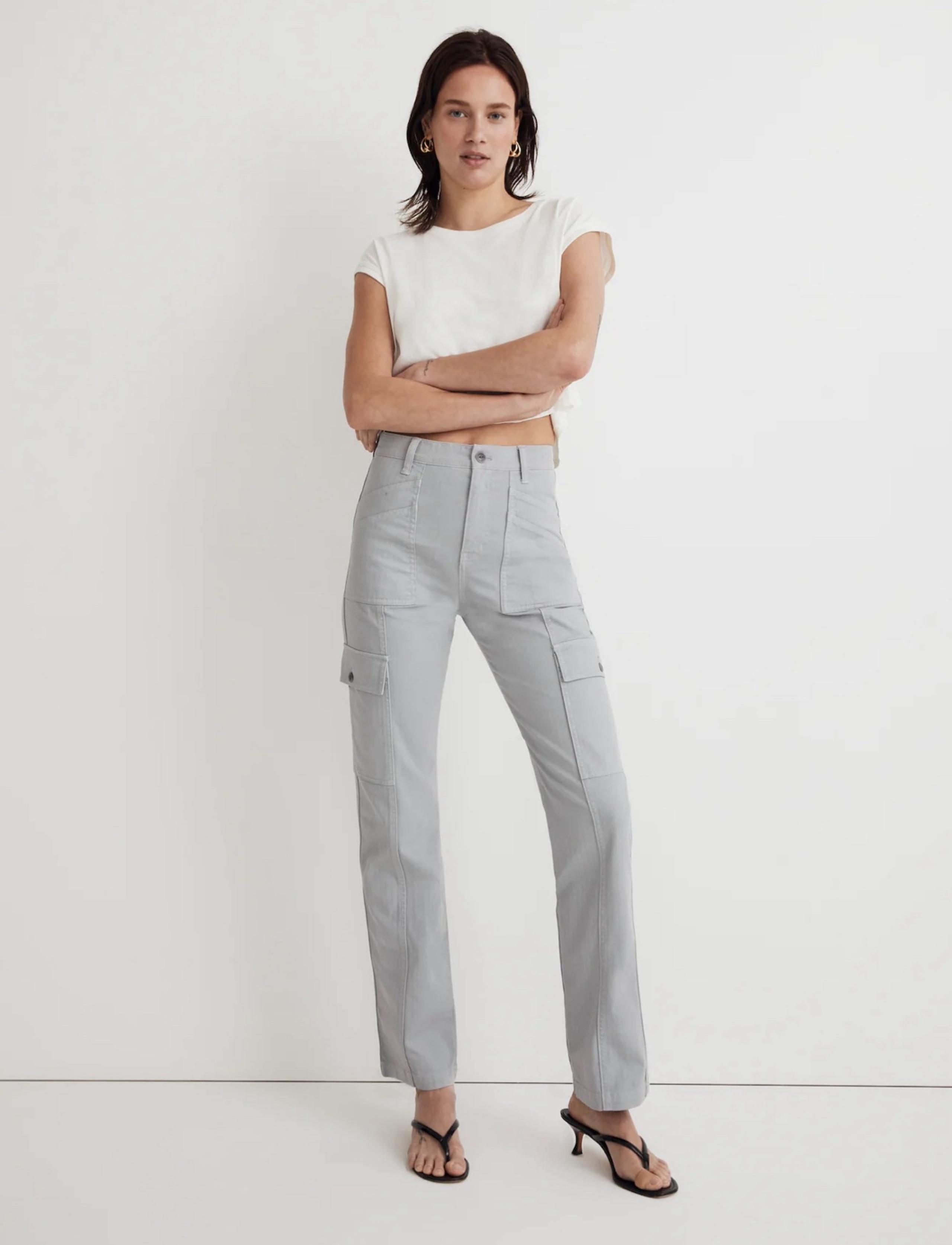 Madewell women’s Garment-Dyed '90s Straight Cargo Pant size 30