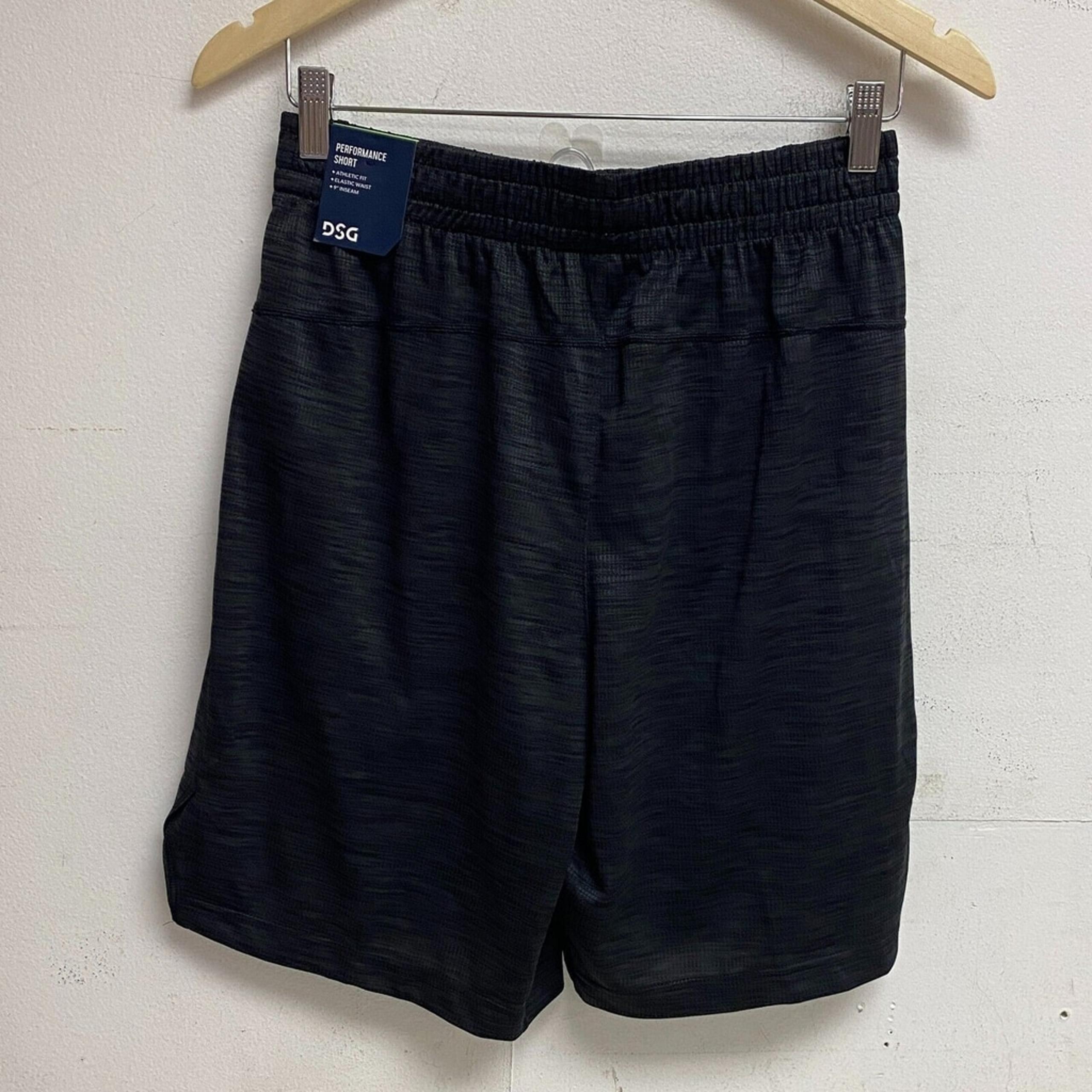 DSG Mens 9 in Novelty Textured Training Short Black/Asphalt DAM20114N Size M