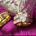 Wedding Ring Set Gold Tone CZ Heart Engagement Ring, Eternity Band & Men’s Band