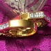 Wedding Ring Set Gold Tone CZ Heart Engagement Ring, Eternity Band & Men’s Band