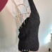 Vintage Beaded Black Halter Top