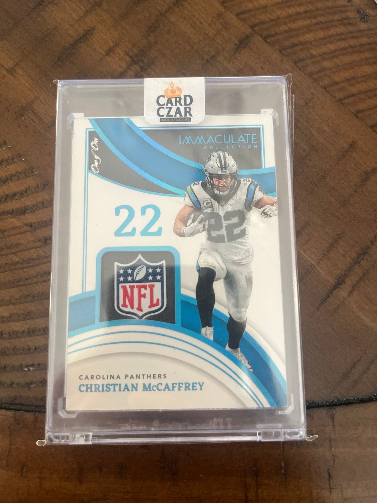 Christian mccaffrey 2022 immaculate nfl shield 1/1