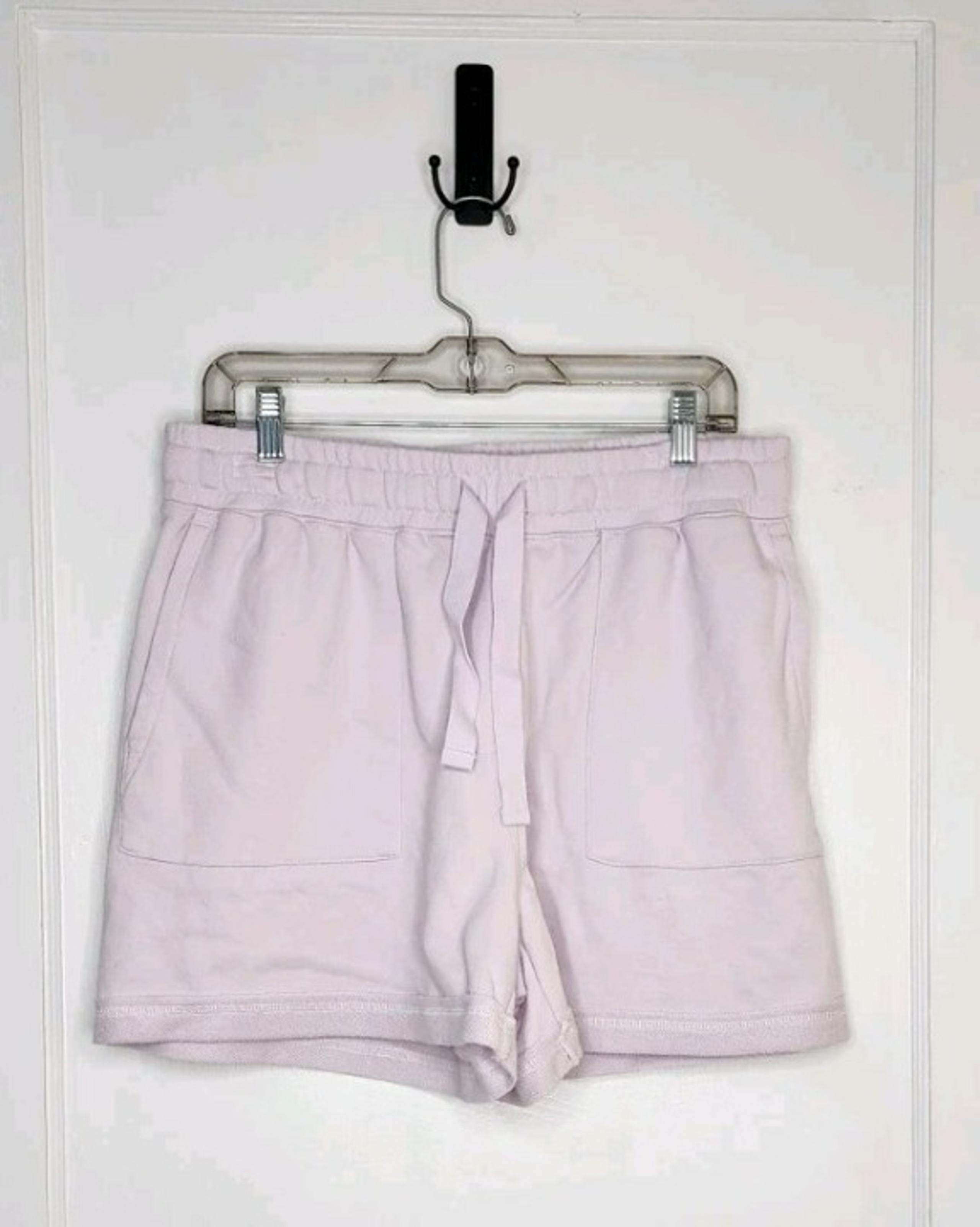 Sweaty Betty NWT Women's Revive Tie Waist Knit Shorts Lilac Size 12