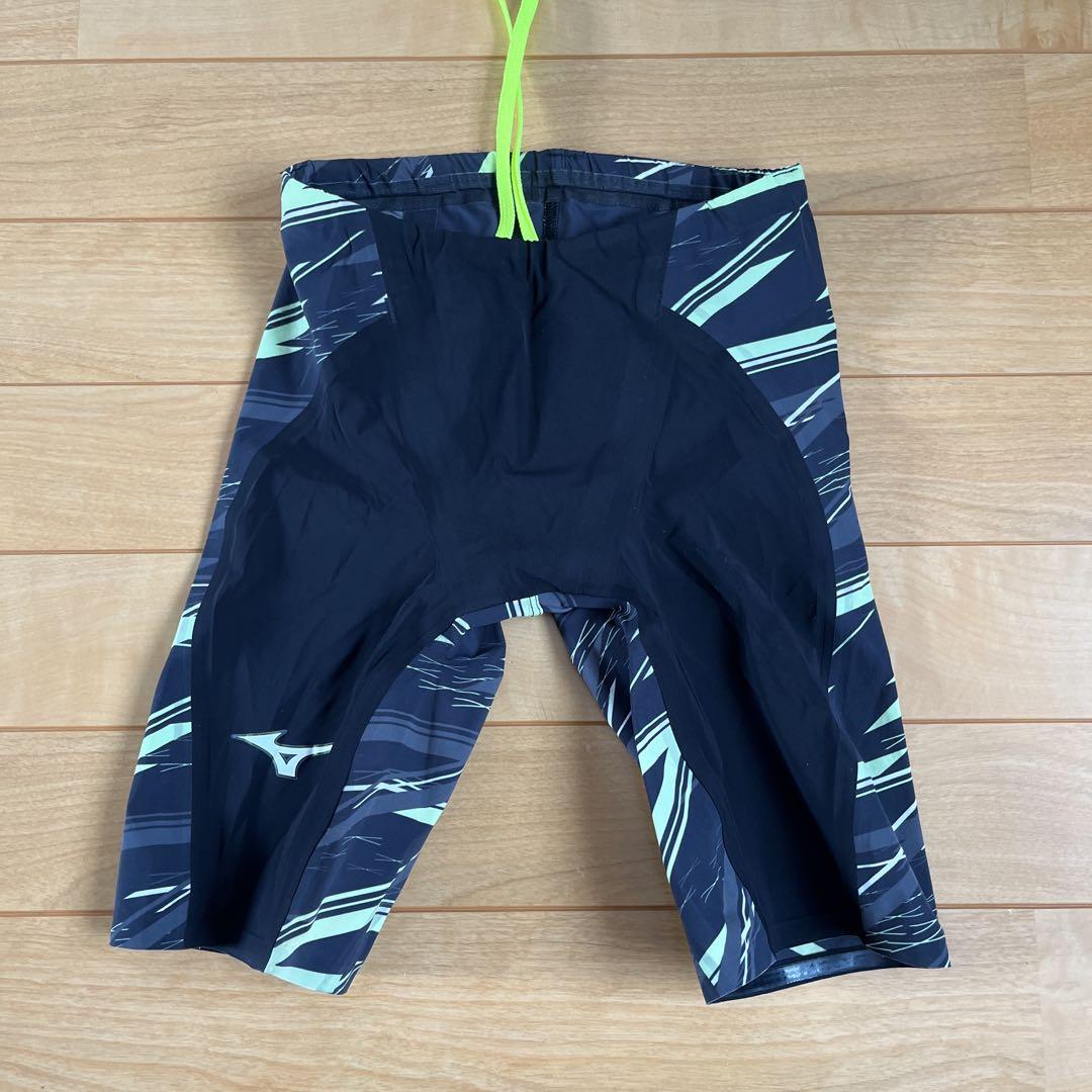 Mizuno GX•SONIC NEO SL Black/Green Stripe Swimsuit