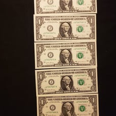 1 Fancy Serial Numbers lot