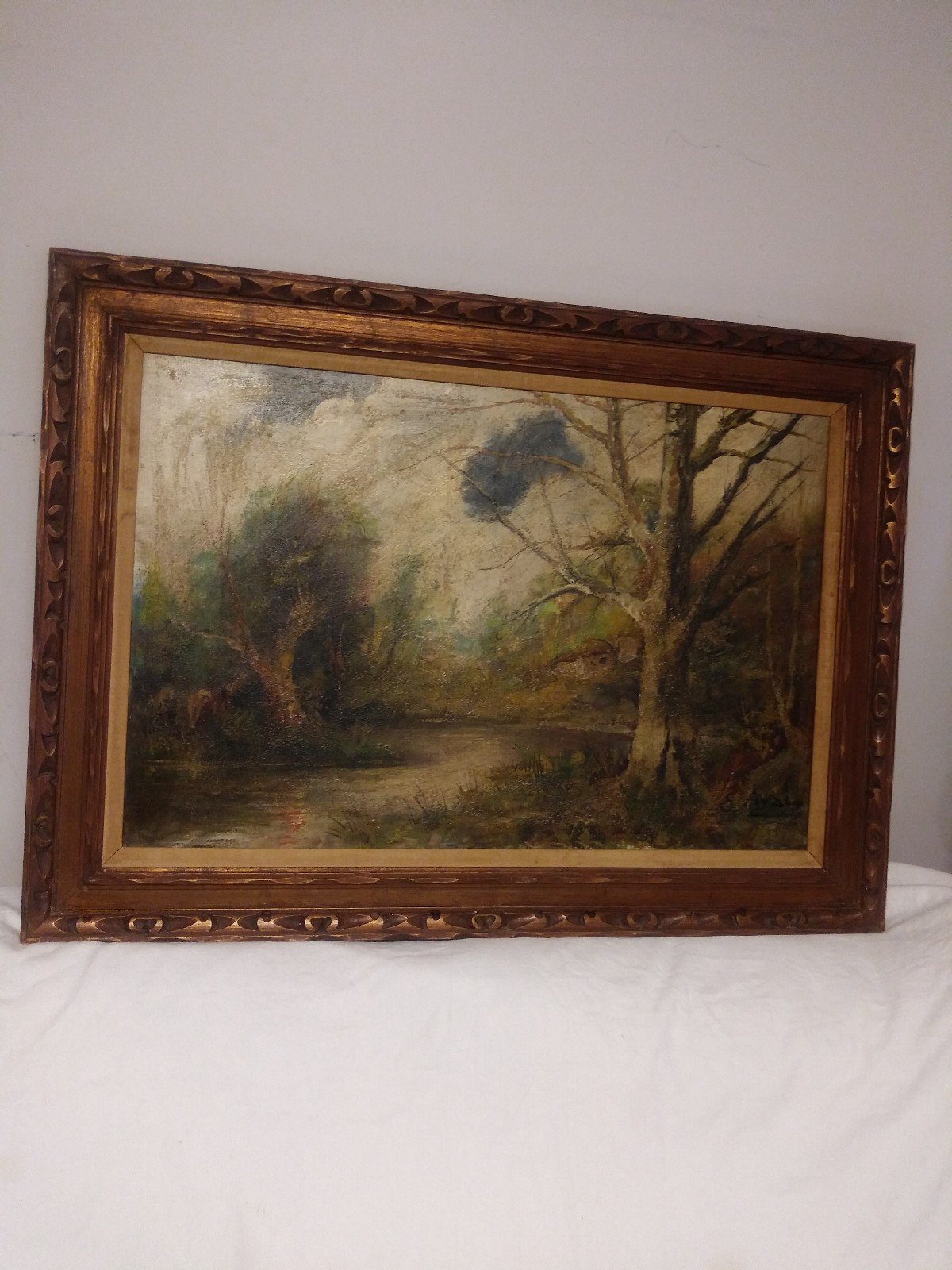 E.Aval oil painting.