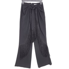 Cinq a Sept Fringe Pants Women 00 Black Luxurious Elegance Sophisticated Trouser