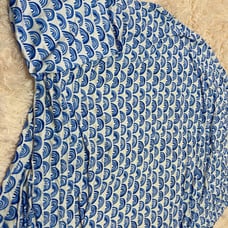 Little Sleepies Blue Rainbows crib sheet