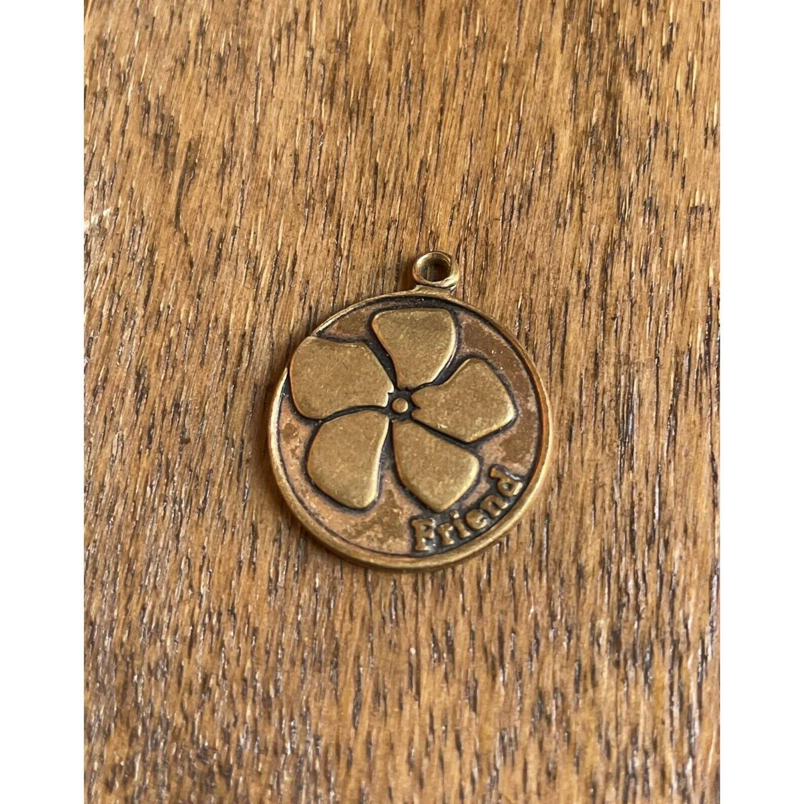 Alex and Ani Friend Flower Charm Gold Tone Charm 2013 #2298