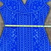 Bandage Dress Open Back Blue Sz Medium Gorgeous dress thick stretchy material