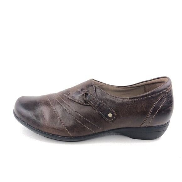 Dansko Franny Slip on Shoes EUR 40 Womens Size 9.5-10 Brown Milled Nappa Leather