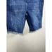 Judy Blue Women's Large Salma Hi-Rise Dark Wash Fray Hem Bermuda Shorts Stretch