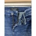 Judy Blue Women's Large Salma Hi-Rise Dark Wash Fray Hem Bermuda Shorts Stretch