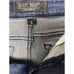 Judy Blue Women's Large Salma Hi-Rise Dark Wash Fray Hem Bermuda Shorts Stretch