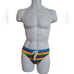 Andrew Christian Men's Medium Rainbow Striped Swim Briefs LGBT Party Deadstock